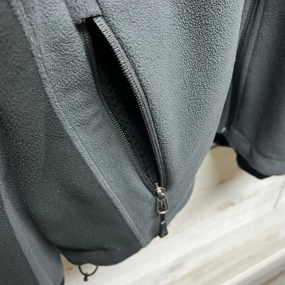 The‎ North Face Jacket Mens XXL 2XL Gray Black Windwall Fleece Soft Shell